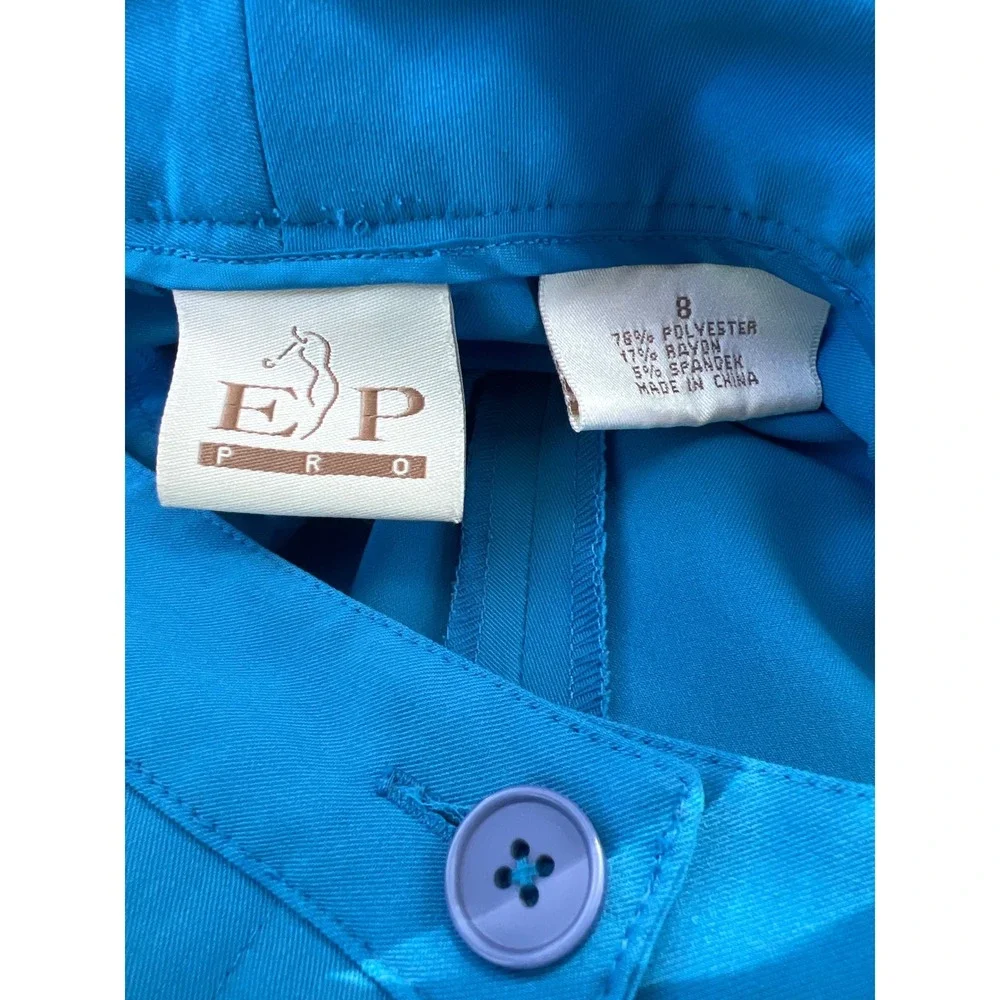 EP Pro Blue Golf Bermuda Shorts Womens Size 8 Activewear